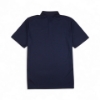 Rear view of men’s short-sleeve navy Nike Dri-FIT polo shirt