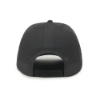 Dark gray performance cap with perforated back panels and adjustable hook‑and‑loop closure