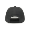 Dark gray performance cap with perforated back panels and adjustable hook‑and‑loop closure