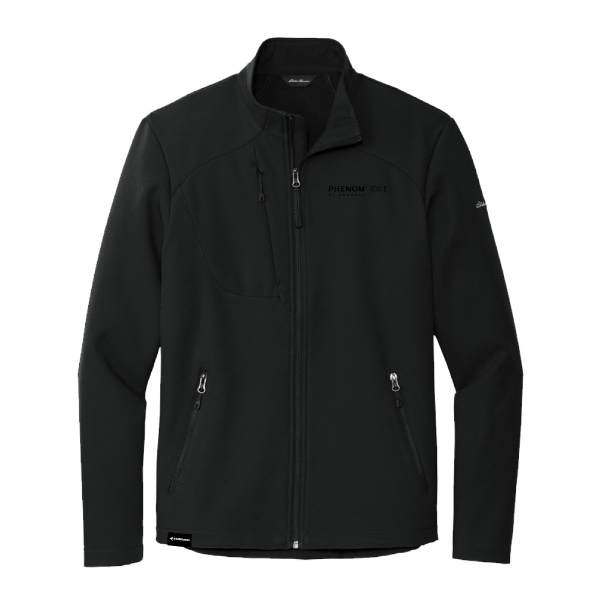 Black Phenom 300E full‑zip jacket with left‑chest logo and zippered pockets