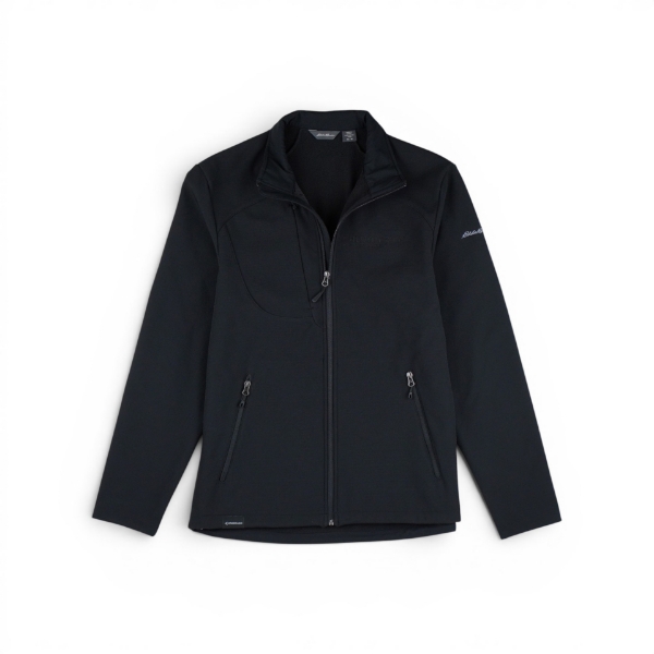 Black Phenom 300E full‑zip jacket with left‑chest logo and zippered pockets