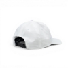 Back of White Praetor 600 Performance Hat showing snapback closure